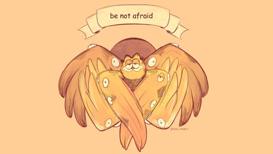 Commission: "Biblically accurate Garfield."